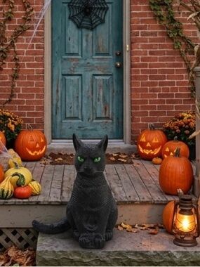 Vintage Eater Unlimited Halloween Black Cat Decor Spooky Season